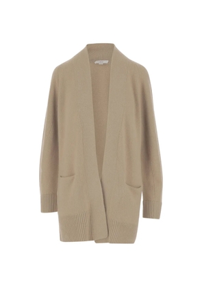 Vince ribbed-trim cashmere cardigan - Neutrals