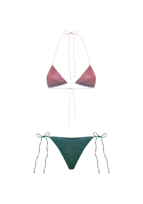 Oséree Lumiere glitter-effect bikini - Pink