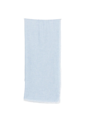 Faliero Sarti frayed-edge scarf - Blue