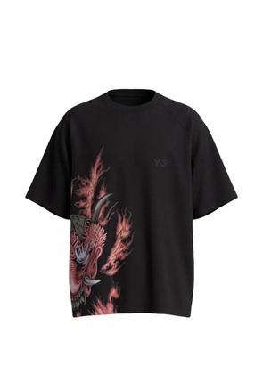 Y-3 graphic-print T-shirt - Black