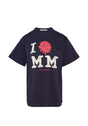 Mardi Mercredi graphic-print cotton T-shirt - Blue