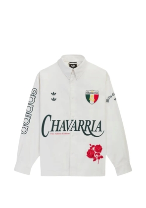 Willy Chavarria x Adidas logo-print shirt - White