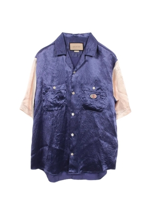 Gucci Pre-Owned 2010s Interlocking G short-sleeve shirt - Blue