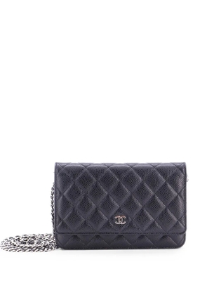 CHANEL Pre-Owned Wallet on Chain Quilted Caviar crossbody bag - Black