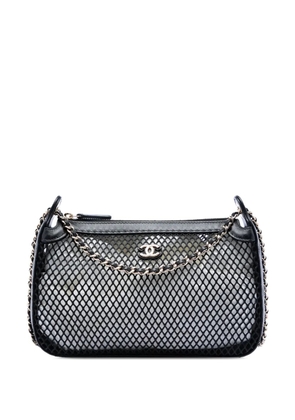 CHANEL Pre-Owned 2021-2026 CC Mesh and Shiny Lambskin Clutch with Chain shoulder bag - Black