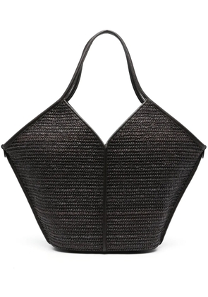 Hereu Calella raffia tote bag - Brown