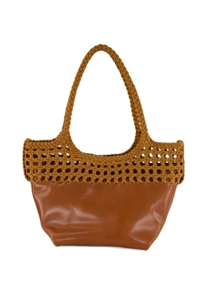 Hereu Elma braided shoulder bag - Brown
