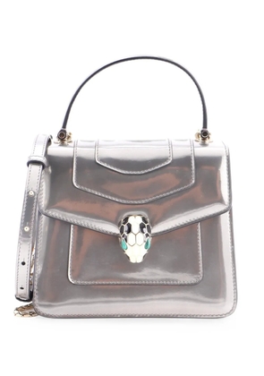 Bvlgari Pre-Owned Serpenti Top Handle Bag Patent Small satchel - Metallic