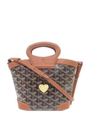 Goyard Pre-Owned 2025 Mini Goyardine Beluga satchel - Brown