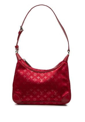 Louis Vuitton Pre-Owned 2002 Monogram Satin Mini Boulogne shoulder bag - Red