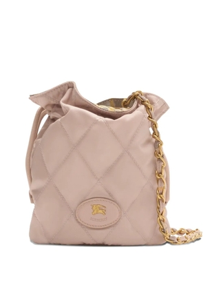 Burberry quilted chain-strap bucket bag - Pink