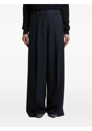 Peserico pleated wide-leg trousers - Blue