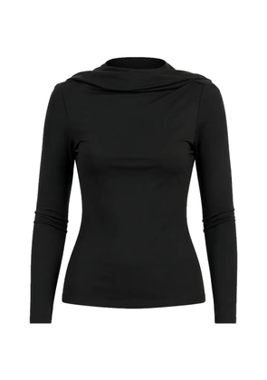 Esse Solina cowl-neck top - Black