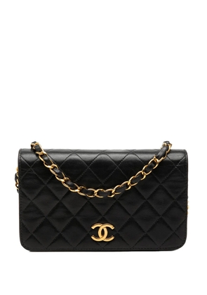 CHANEL Pre-Owned 1996-1997 CC Quilted Lambskin Full Single Flap crossbody bag - Black