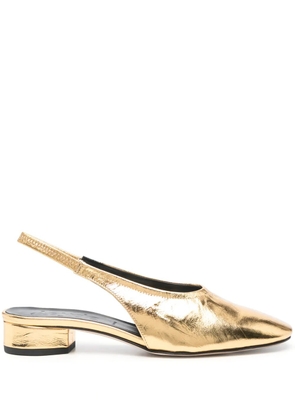 Aeyde 30mm Dua slingback pumps - Gold