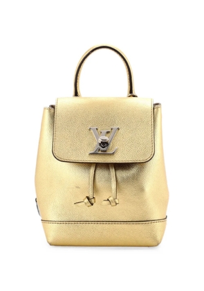 Louis Vuitton Pre-Owned Lockme Leather Mini backpack - Gold