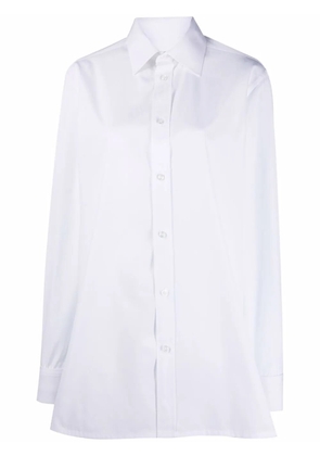 Maison Margiela long-sleeve cotton shirt - White