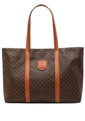 Celine Pre-Owned 1997 Macadam Coated Canvas tote bag - Brown