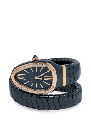 Bvlgari Pre-Owned Serpenti diamond 23mm watch - Black