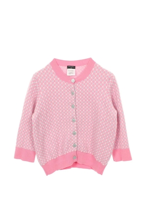 CHANEL Pre-Owned 1986-1988 floral-pattern cardigan - Pink