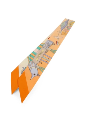Hermès Pre-Owned Twilly printed scarf - Neutrals