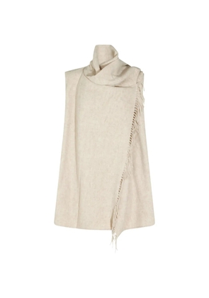 Fabiana Filippi fringed waistcoat - Neutrals