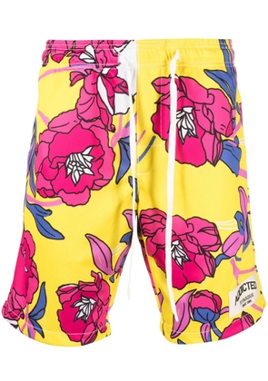 P.A.R.O.S.H. floral-print knee-length shorts - Yellow