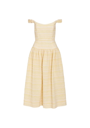 Markarian Georgie striped-pattern midi dress - Yellow