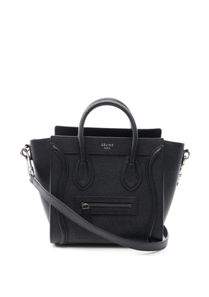 Celine Pre-Owned 2000-2026 Nano Leather Luggage Tote handbag - Black