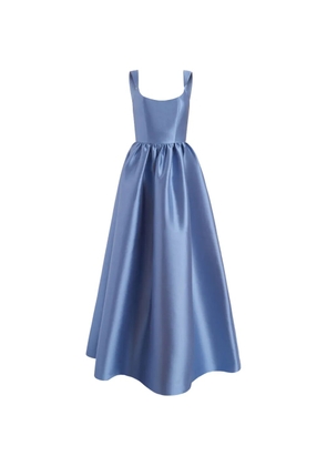 Markarian Tatiana mikado full-skirt maxi dress - Blue
