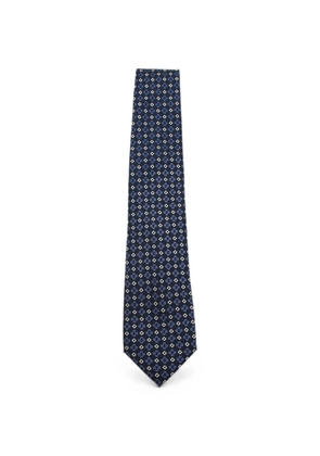 Canali geometric-pattern tie - Blue