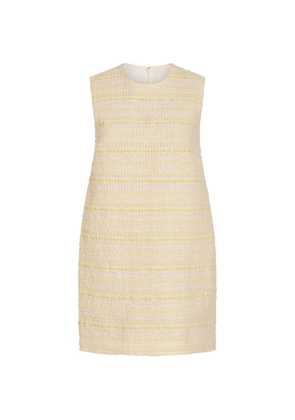 Markarian Daisy striped-pattern textured mini dress - Yellow