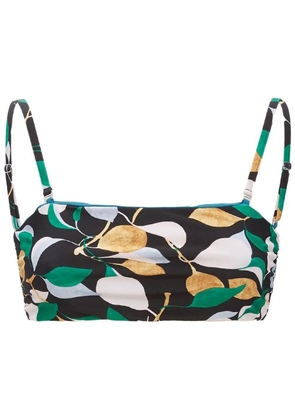 La DoubleJ reversible bandeau bikini top - Black