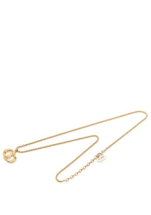 Christian Dior Pre-Owned 2000-2026 Gold Plated CD Logo Pendant Necklace costume necklace