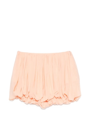 Chloé pleated bubble shorts - Orange