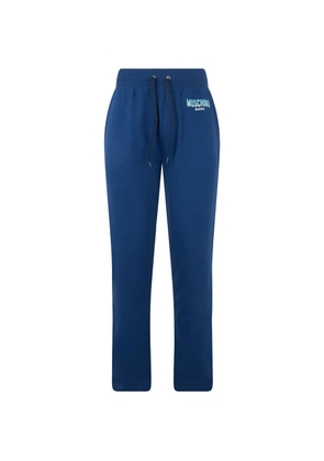 Moschino logo-print track pants - Blue