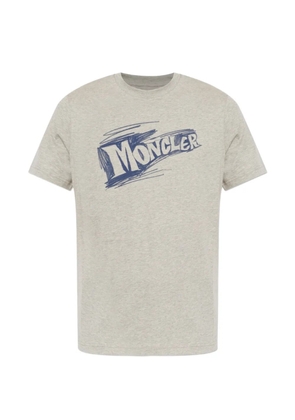 Moncler logo-print T-shirt - Grey