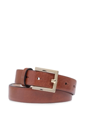 The Bridge buckle-fastening leather belt - Brown