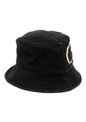 RHUDE script bucket hat - Black