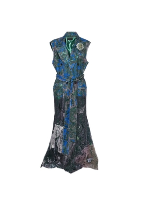 Barbara Bologna floral print coat - Green