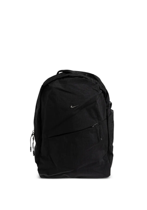 Nike logo-plaque backpack - Black