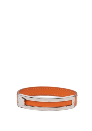 Hermès Pre-Owned 2003 Leather Pousse Pousse Bracelet costume bracelet - Orange