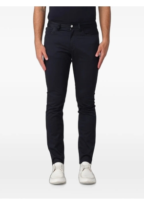 Armani Exchange five-pocket cotton-blend trousers - Blue