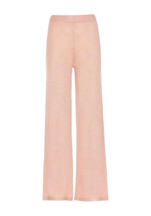 Kangra lurex elastic-waist trousers - Pink