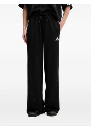 adidas Stadium side-stripe mesh track pants - Black