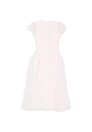 Cecilie Bahnsen puff-sleeve seam-detail midi dress - Pink