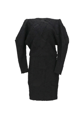 TOM FORD patchwork-effect textured-finish mini dress - Black