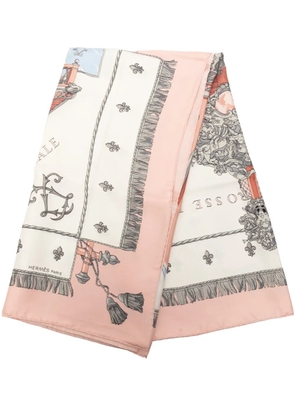 Hermès Pre-Owned 1990-2000 Vue du Carosse de la Galere la Reale Silk Scarf 90 scarves - Pink