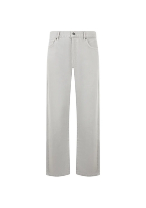 Moschino logo-embroidered jeans - Grey