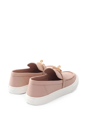 Hermès Pre-Owned 2010s Game slip-on loafers - Pink